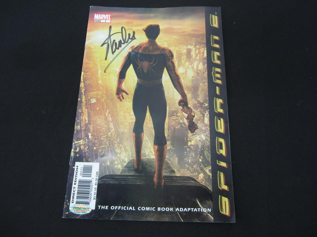 STAN LEE SIGNED COMIC BOOK WITH COA SPIDERMAN (1 of 2)