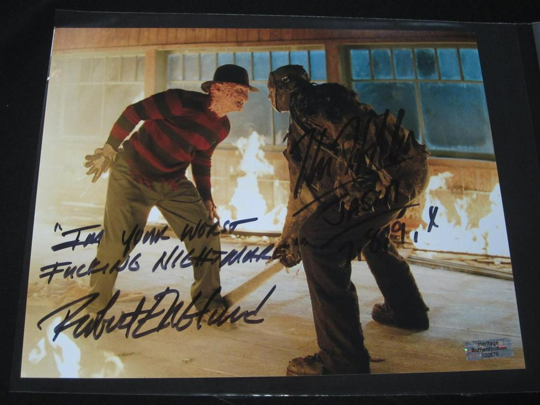 ROBERT ENGLUND SIGNED 8X10 PHOTO WITH COA FREDDIE KRUEGER JASON (1 of 2)