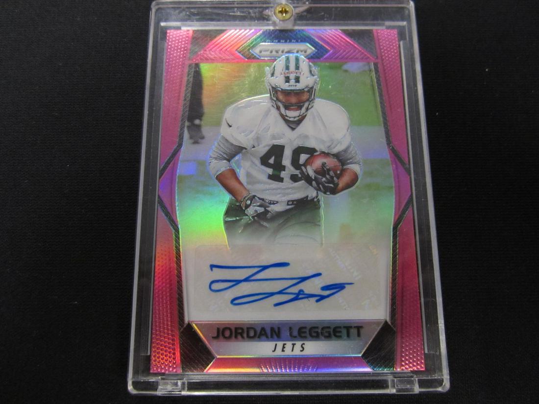 2017 PANINI PRIZM PINK ROOKIE AUTO JORDAN LEGGETT #RA-JL SPORTS CARD (1 of 1)