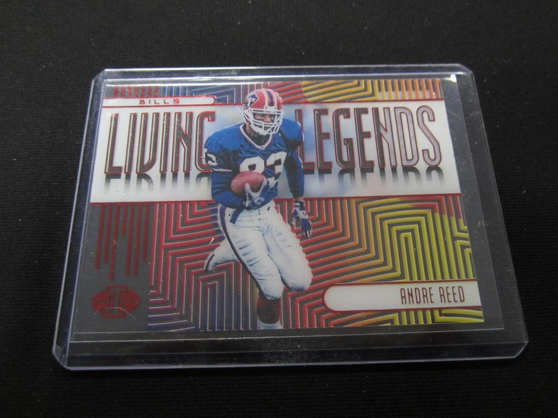 2019 ILLUSIONS RED LIVING LEGENDS 30/50 ANDRE REED #LL-AR SPORTS CARD: 2019 ILLUSIONS RED LIVING LEGENDS 30/50 ANDRE REED #LL-AR SPORTS CARD