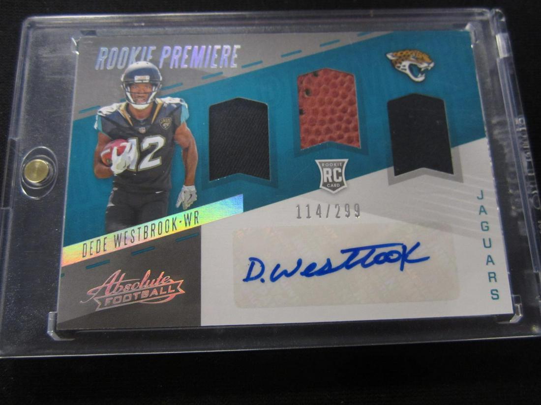 2017 ABSOLUTE ROOKIE PREMIERE AUTO 114/199 DEDE WESTBROOK #220 SPORTS CARD (1 of 1)