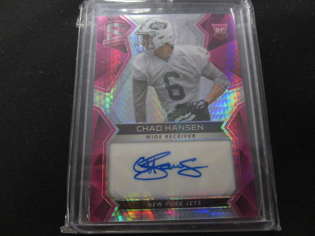 2017 SPECTRA PINK PRIZM ROOKIE AUTO 9/15 CHAD HANSEN #197 SPORTS CARD (1 of 1)