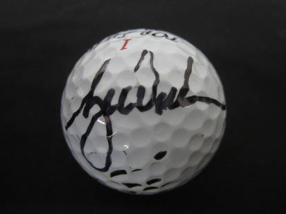 TIGER WOODS SIGNED GOLF BALL: All signed items come with a coa. Please research the autograph expert/company that provided coa before bidding. Cards might have rounded corners or creases. Please see photos for details. All sales a