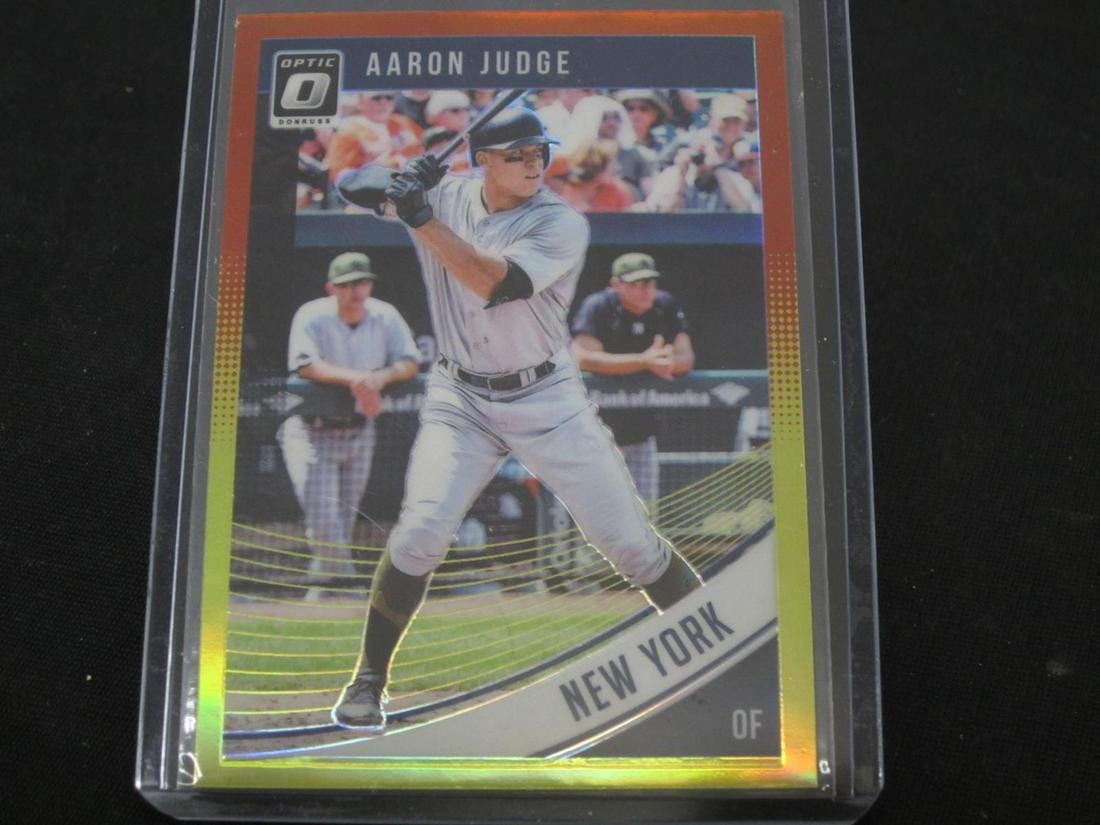 2018 DONRUSS OPTIC RED/YELLOW PRIZM AARON JUDGE (1 of 1)