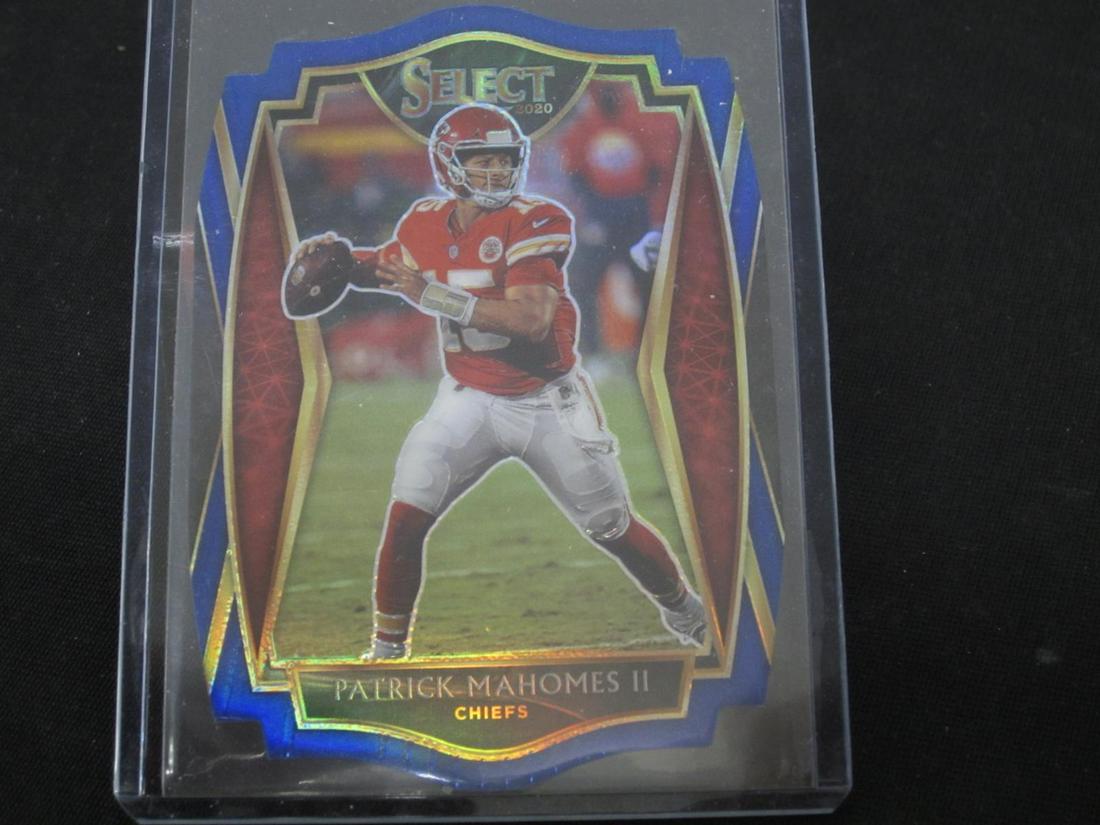 2020 BLUE DIE CUT PRIZM PATRICK MAHOMES (1 of 1)