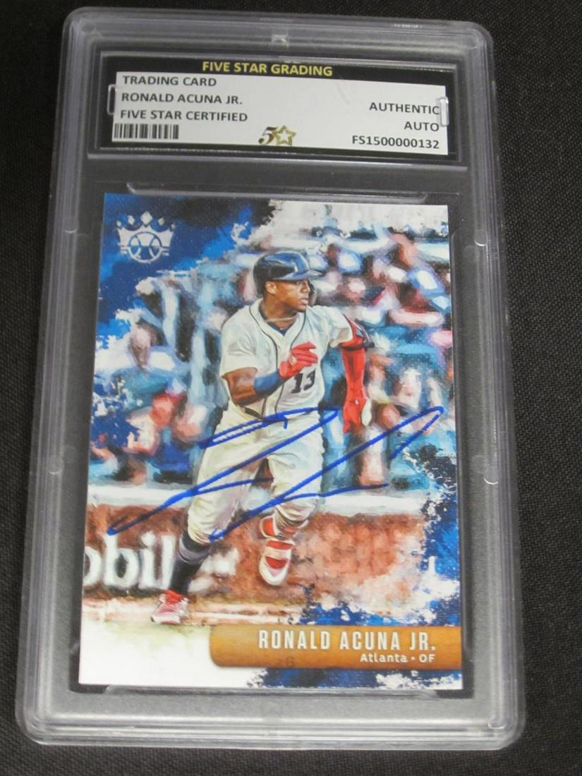 RONALD ACUNA JR AUTOGRAPHED TRADING CARD (1 of 1)
