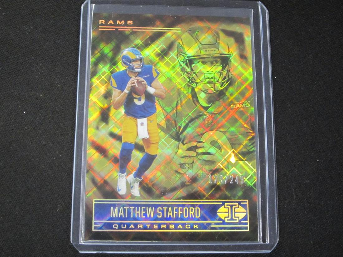 2021 YELLOW DIAMOND /249 MATTHEW STAFFORD: 2021 ILLUSIONS YELLOW DIAMOND /249 MATTHEW STAFFORD RAMS
