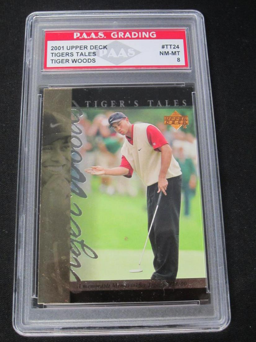 2001 UPPER DECK TIGERS TALES TIGER WOODS: 2001 UPPER DECK TIGERS TALES TIGER WOODS NM-MT 8 PGA