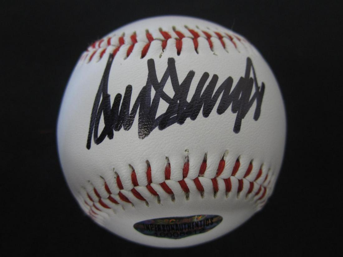 Donald Trump signed Baseball COA (1 of 3)