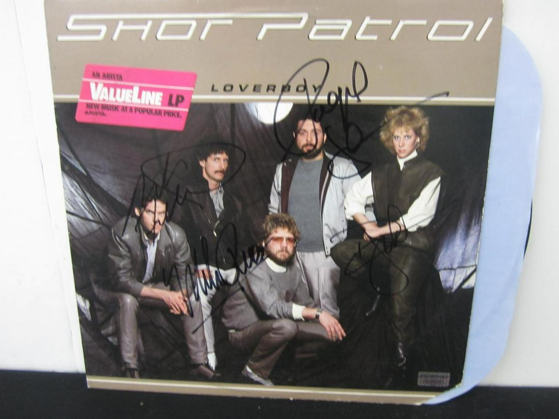 loverboy signed album COA (1 of 2)