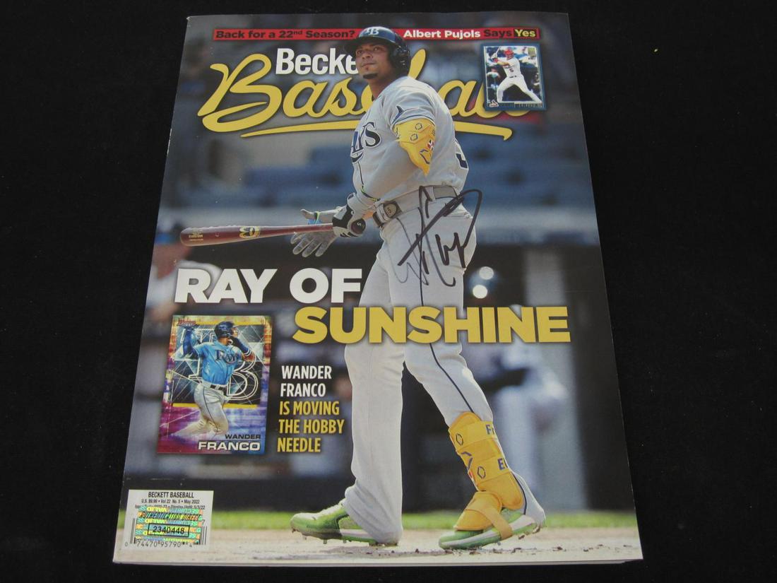 Wander Franco signed magazine COA (1 of 2)