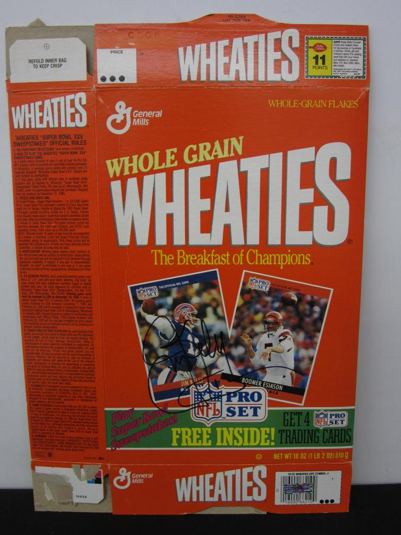 Jim Kelly Signed Wheaties Box COA (1 of 3)