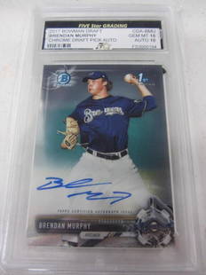 Brendan Murphy Bowman Chrm Auto FSG GmMt10: Brendan Murphy 2017 Bowman Draft Chrome Autograph FSG GmMt1 Auto10