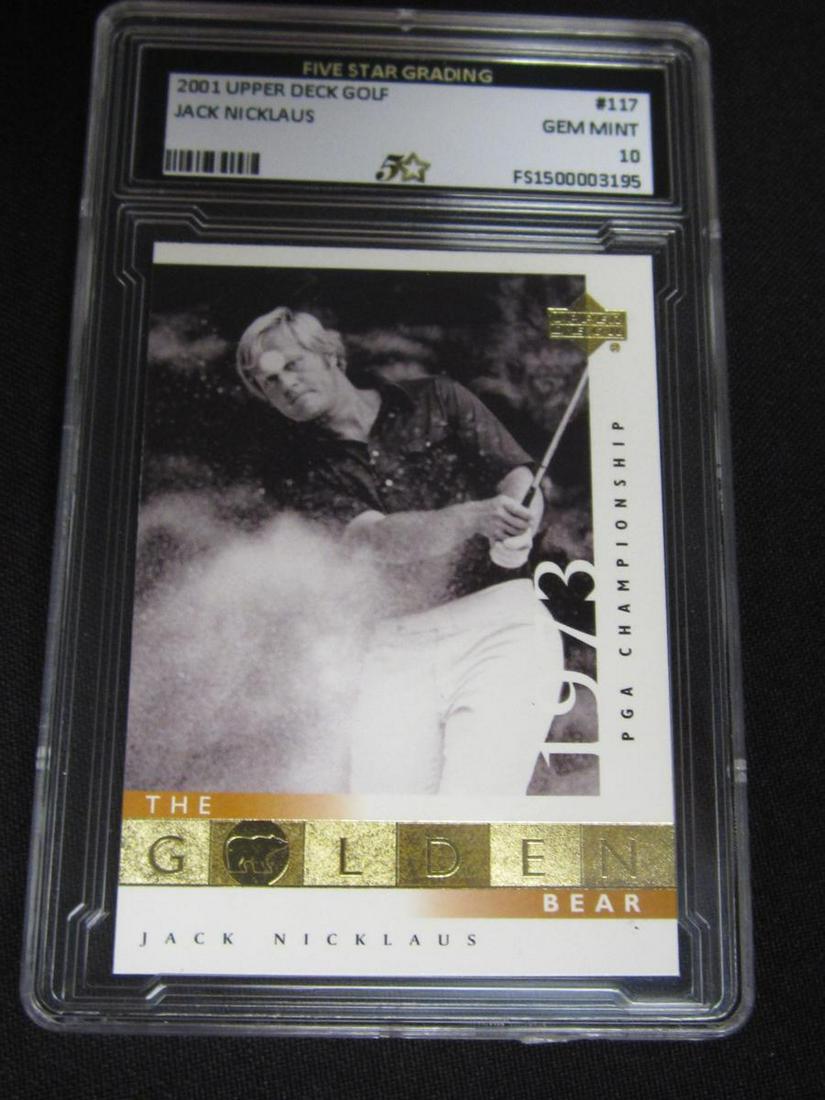 2001 UPPER DECK GOLF JACK NICKLAUS: 2001 UPPER DECK GOLF JACK NICKLAUS GEM MINT 10 PGA