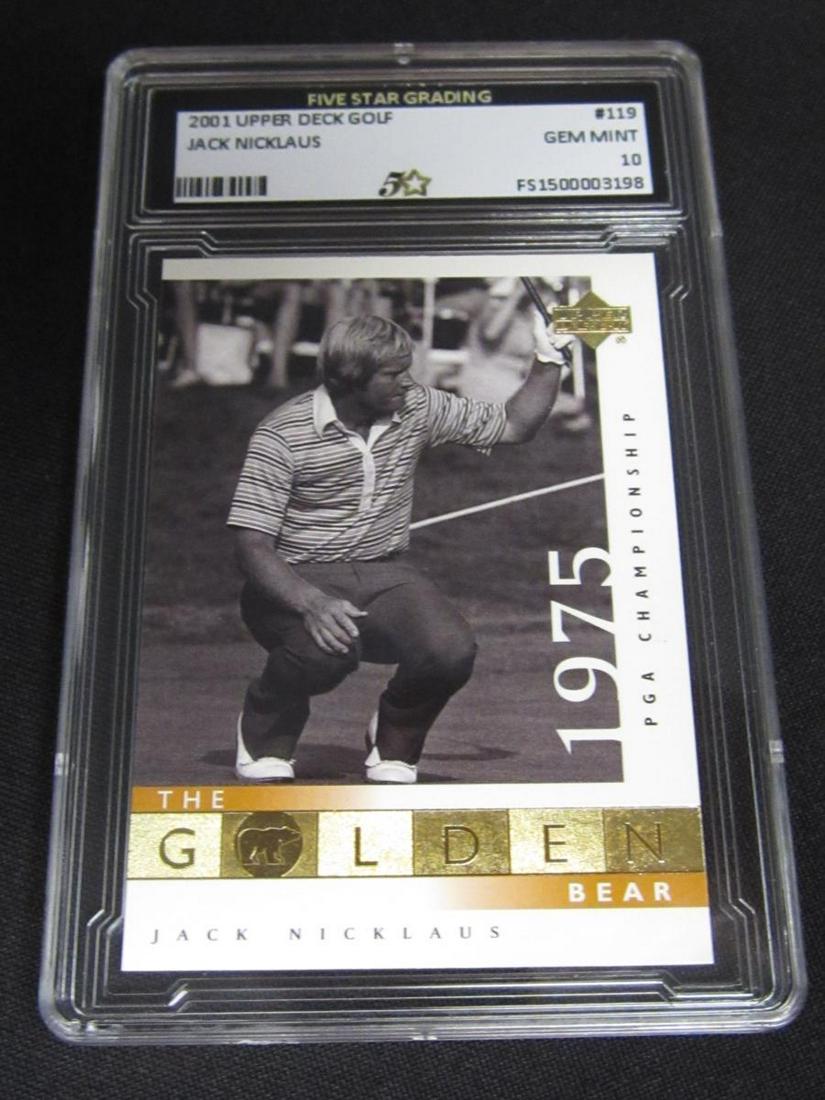 2001 UPPER DECK GOLF JACK NICKLAUS: 2001 UPPER DECK GOLF JACK NICKLAUS GEM MINT 10 PGA
