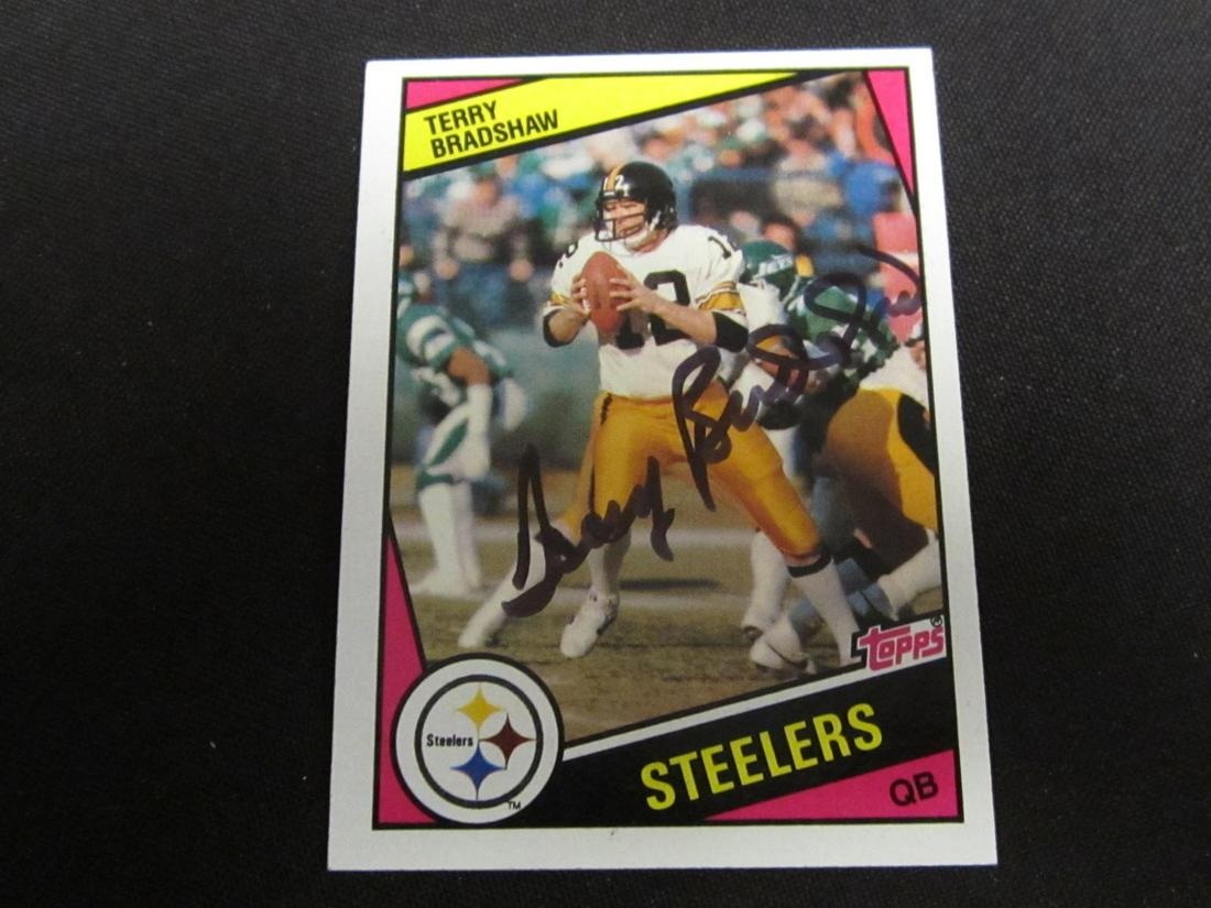 TERRY BRADSHAW AUTOGRAPHED TRADING CARD W/COA (1 of 2)