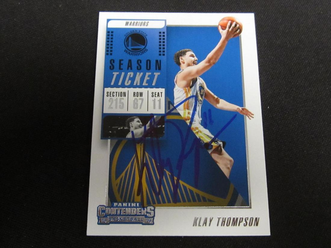 KLAY THOMPSON AUTOGRAPHED TRADING CARD W/COA (1 of 2)