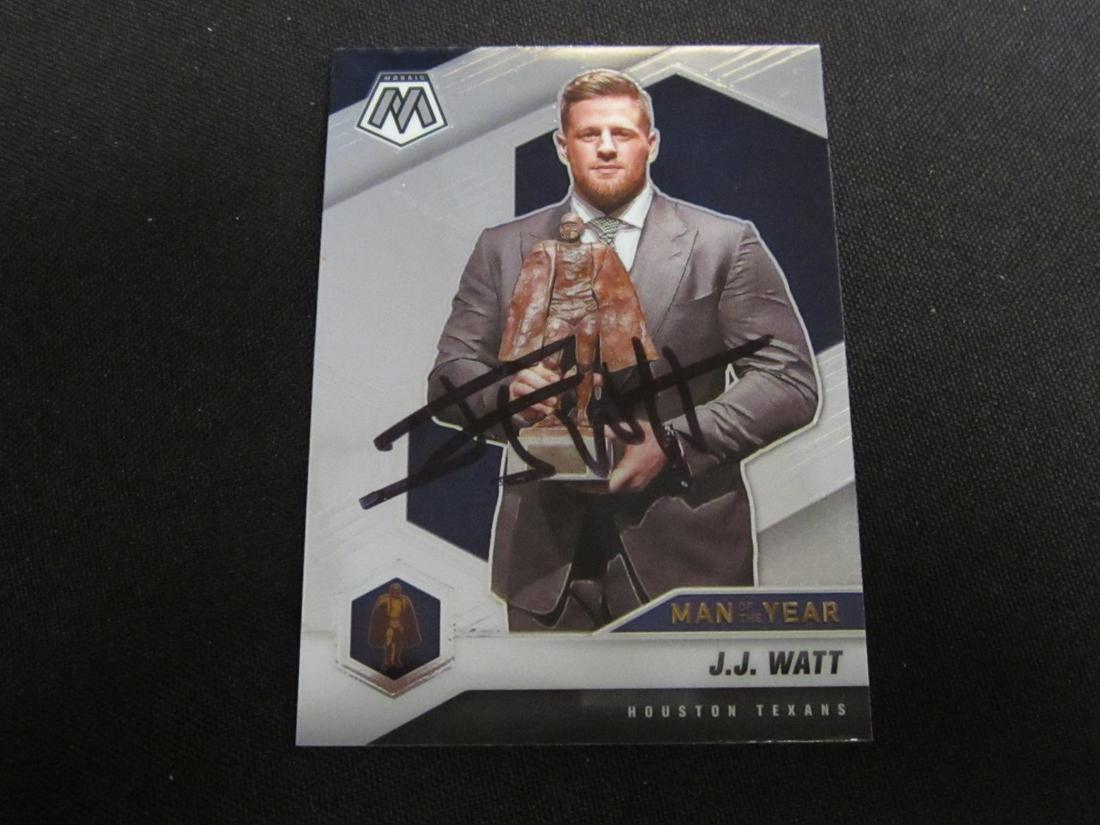 JJ WATT AUTOGRAPHED TRADING CARD W/COA (1 of 2)