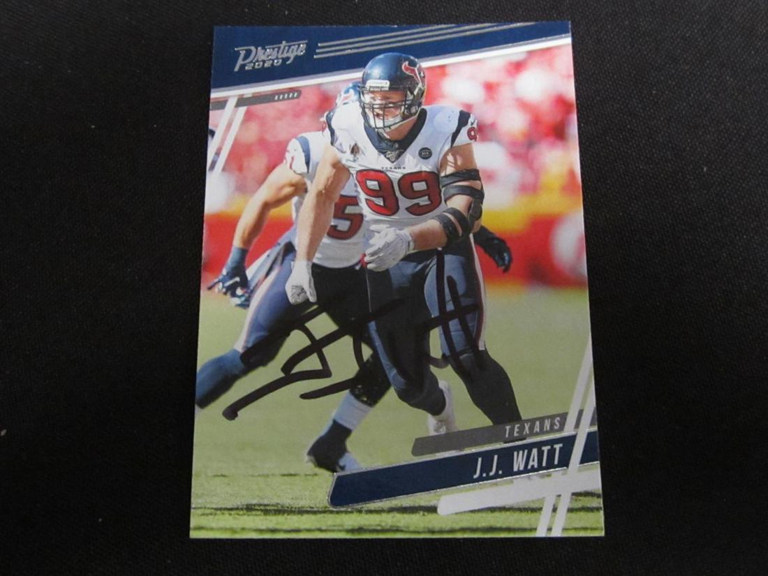 JJ WATT AUTOGRAPHED TRADING CARD W/COA (1 of 1)