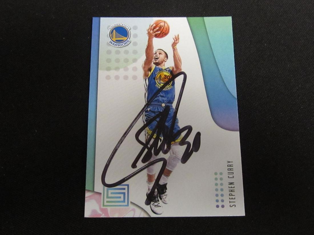 STEPHEN CURRY AUTOGRAPHED TRADING CARD W/COA (1 of 2)