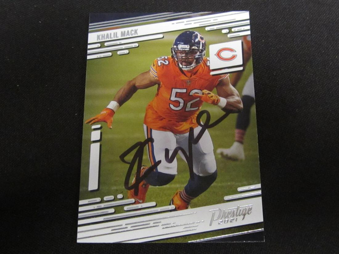 KHALIL MACK AUTOGRAPHED TRADING CARD W/COA (1 of 2)