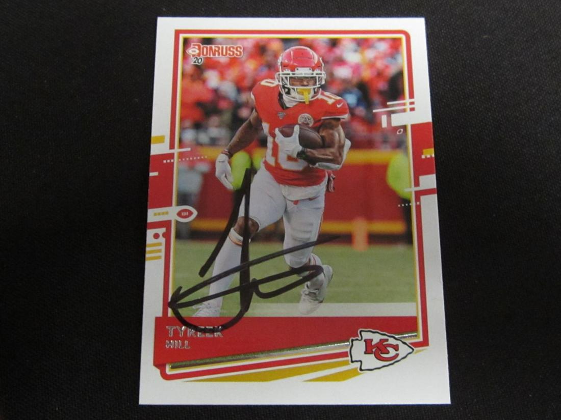TYREEK HILL AUTOGRAPHED TRADING CARD W/COA (1 of 2)