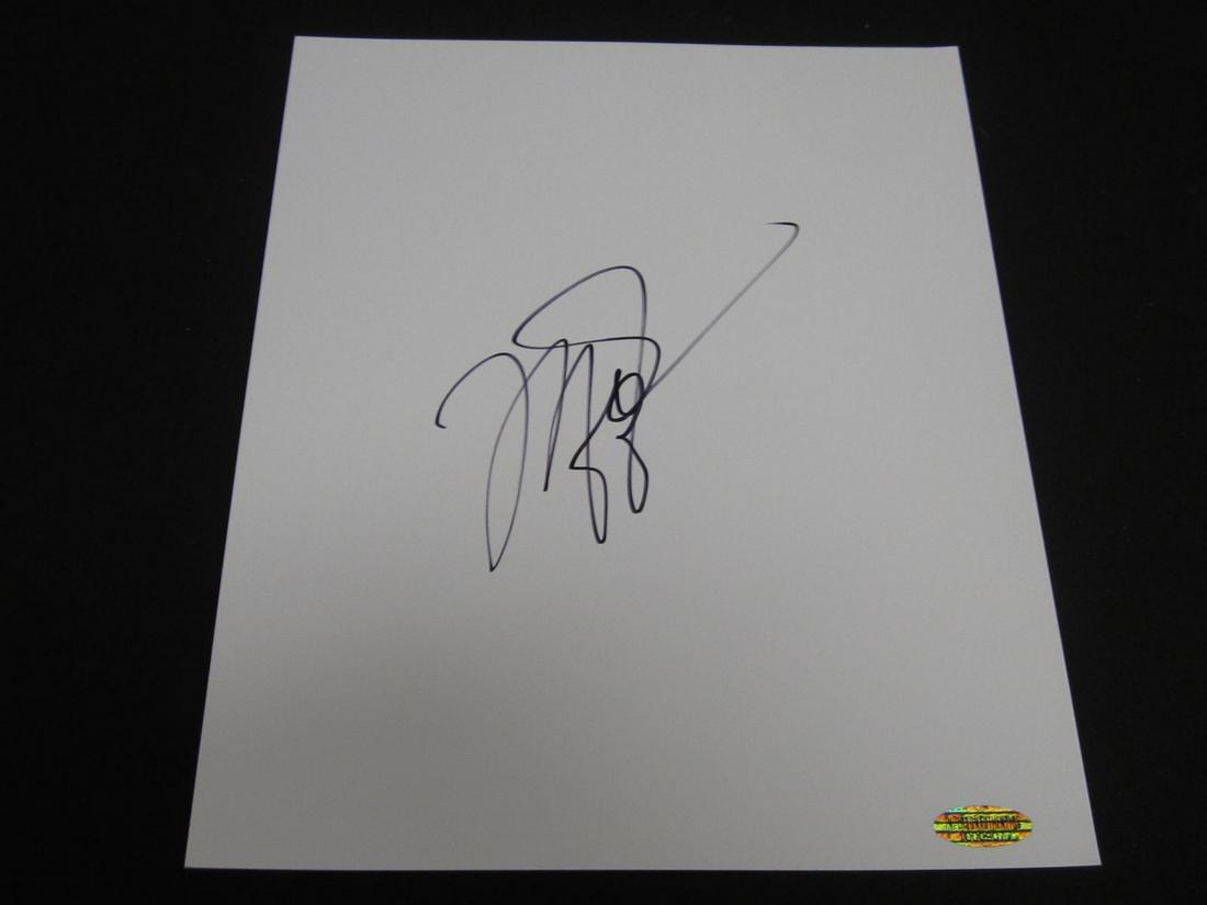 MICHAEL JORDAN AUTOGRAPHED WHITE SHEET W/COA (1 of 2)