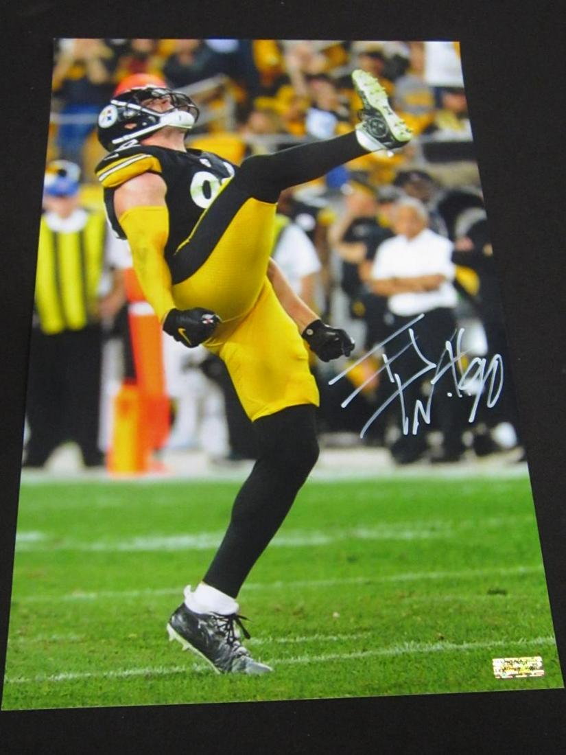 TJ WATT AUTOGRAPHED 11X17 PHOTO W/COA (1 of 3)