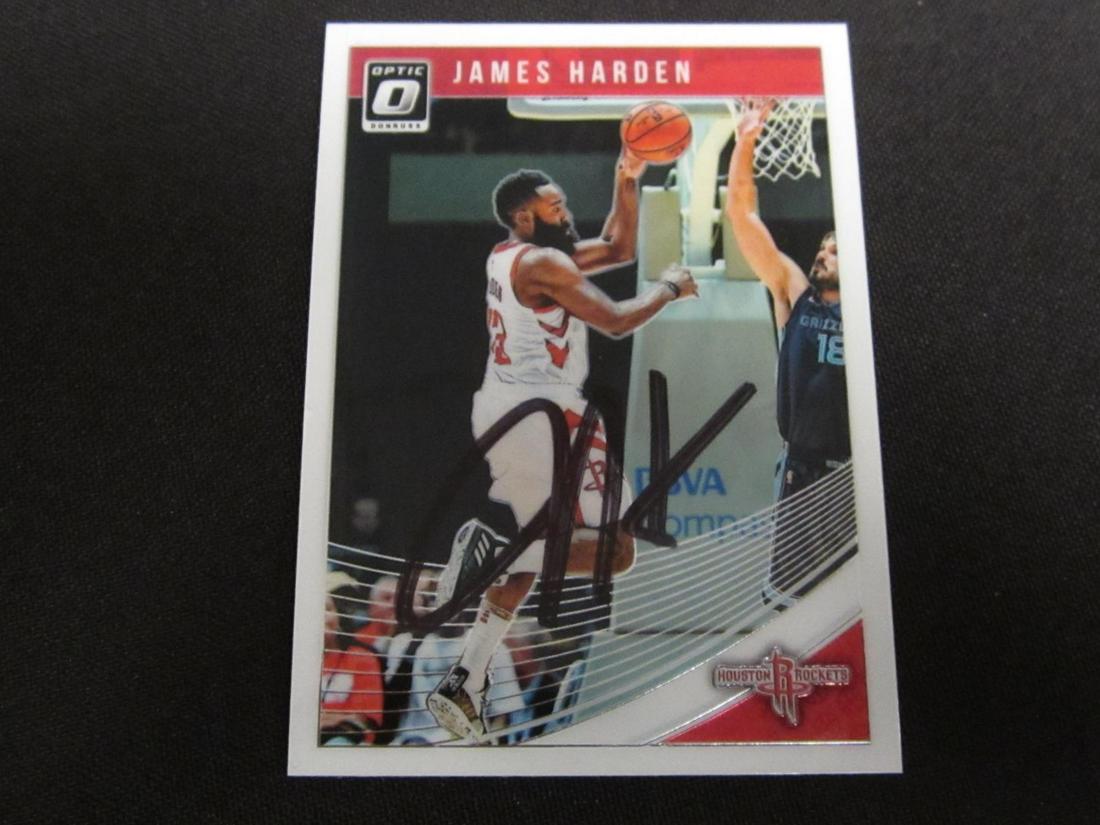 JAMES HARDEN AUTOGRAPHED TRADING CARD W/COA (1 of 2)