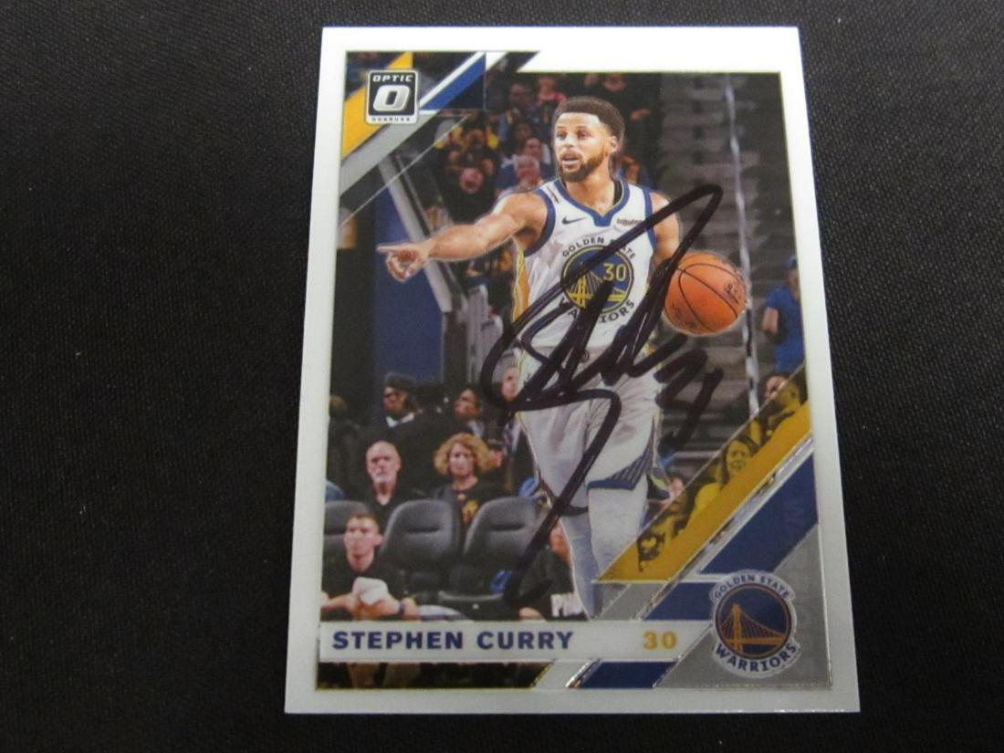 STEPHEN CURRY AUTOGRAPHED TRADING CARD W/COA (1 of 2)