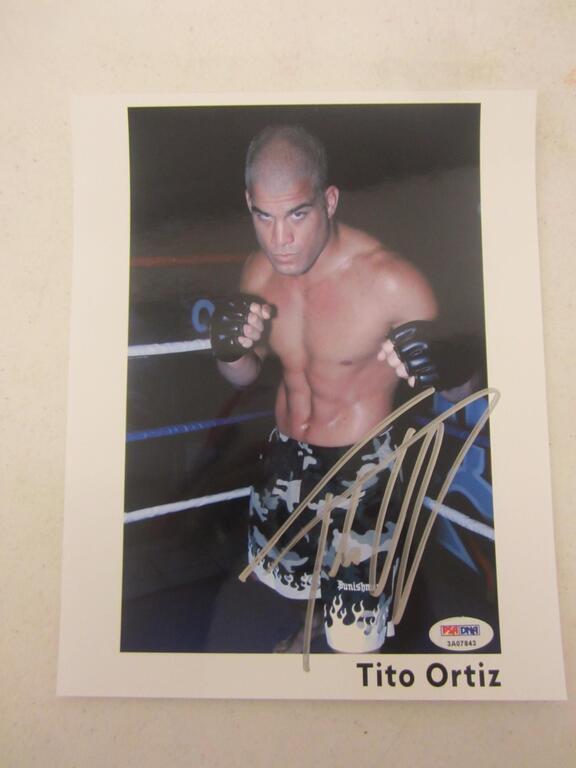 TITO ORTIZ Signed AUTOGRAPHED 8x10 Photo PSA COA: TITO ORTIZ Signed 8x10 Photo PSA Certified COA