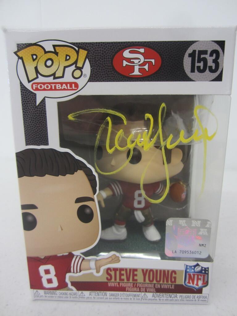 Steve Young 49ers signed Funko COA: Steve Young 49ers signed autographed Funko Certified COA