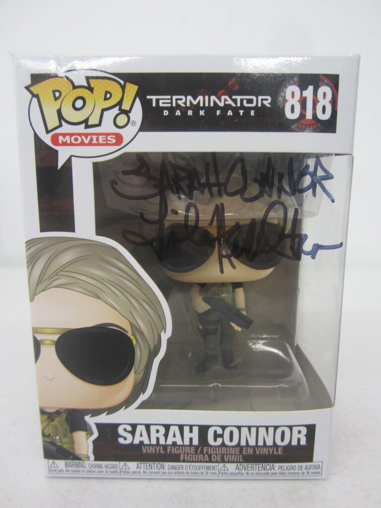 Linda Hamilton signed auto Funko COA: Linda Hamilton signed autographed Funko Certified COA