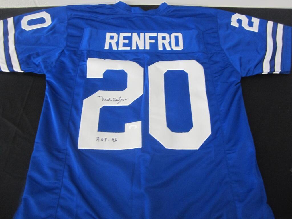 Mel Renfro signed jersey JSA COA: Mel Renfro Dallas Cowboys signed autographed jersey JSA COA