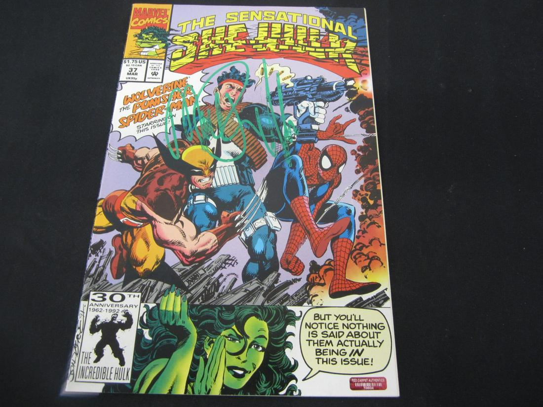 Mark Ruffalo Signed Marvel Comic COA: Mark Ruffalo Signed Marvel Comic Certified COA