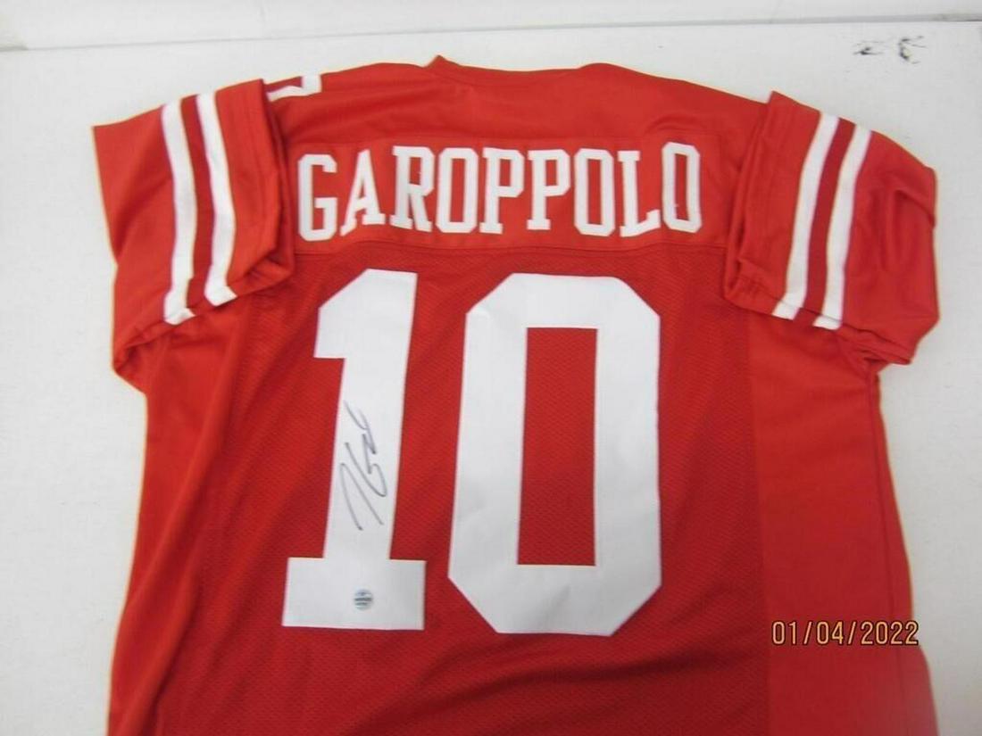 Jimmy Garoppolo 49ers signed jersey Certified COA: Jimmy Garoppolo San Francisco 49ers sigend autographed football jersey Certified COA