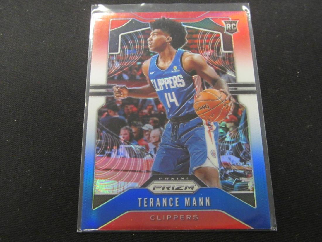 2019-20 PANINI PRIZM R/W/B PRIZM TERANCE MANN RC: 2019-20 PANINI PRIZM R/W/B PRIZM TERANCE MANN RC CLIPPERS