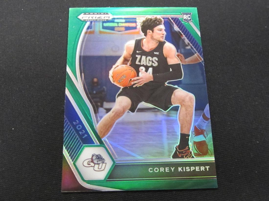 2021 PRIZM DRAFT PICKS GREEN PRIZM COREY KISPERT RC (1 of 1)