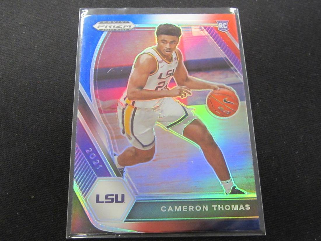 2021 PRIZM DRAFT PICKS R/W/B CAMERON THOMAS RC (1 of 1)