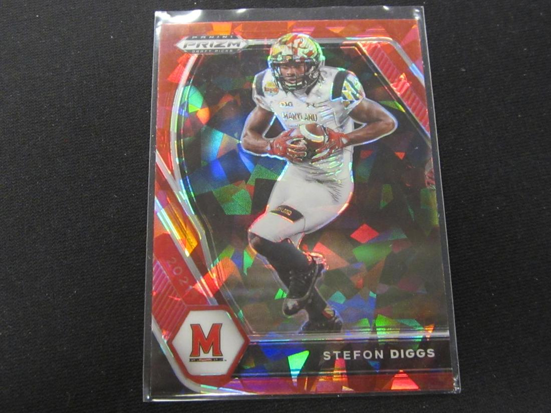 2021 PRIZM DRAFT PICKS RED ICE PRIZM STEFON DIGGS (1 of 1)