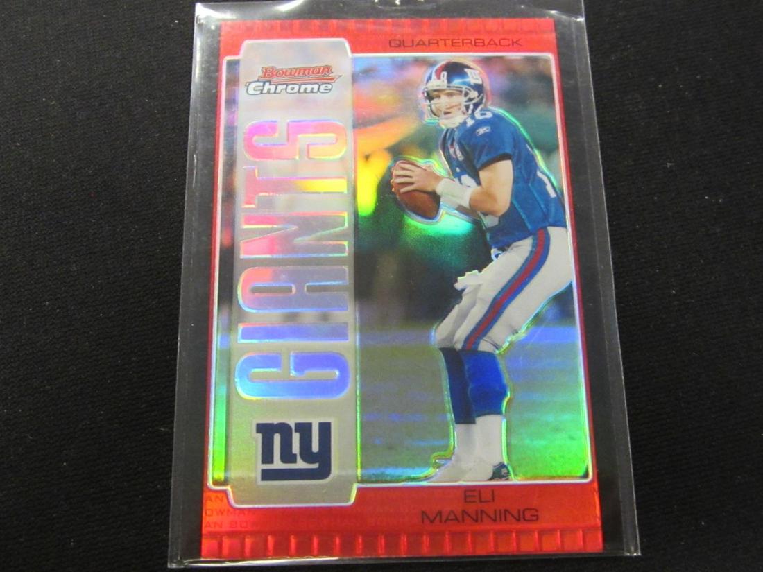 2005 BOWMAN CHROME RED REFRACTOR ELI MANNING (1 of 1)