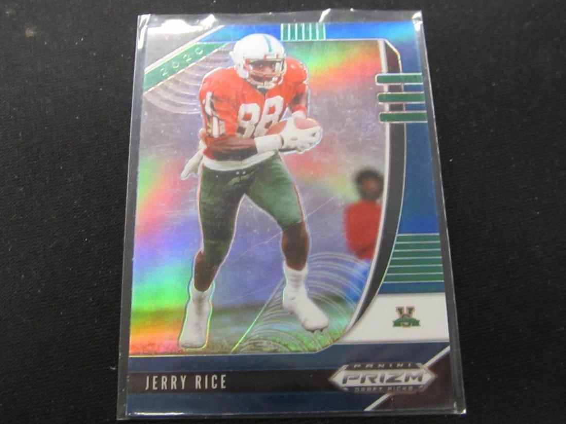 2020 PRIZM DRAFT PICKS BLUE PRIZM JERRY RICE (1 of 1)