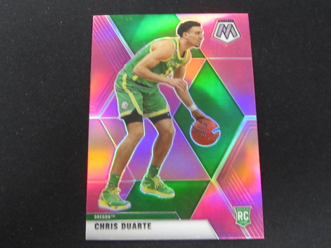 2021 MOSAIC DRAFT PICKS PINK PRIZM CHRIS DUARTE RC (1 of 1)