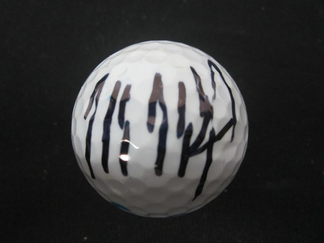 DONALD TRUMP AUTOGRAPHED GOLF BALL W/COA: DONALD TRUMP AUTOGRAPHED GOLF BALL WITH COA PRESIDENT