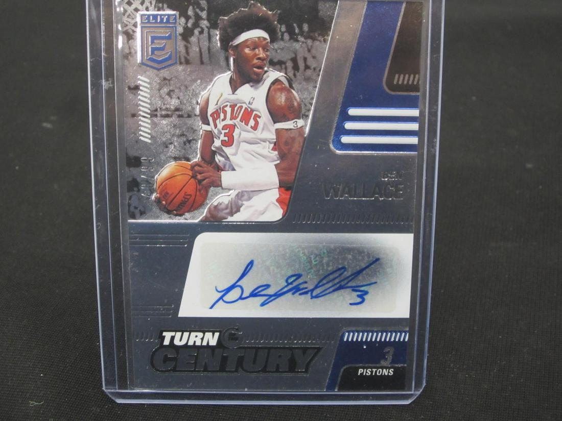 21-22 ELITE BEN WALLACE AUTOGRAPH: 2021-22 PANINI DONRUSS ELITE BEN WALLACE AUTHENTIC AUTOGRAPH DETROIT PISTONS