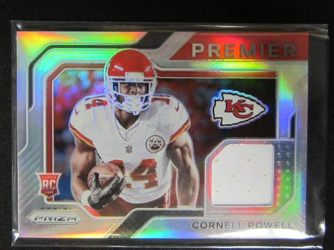 2021 RC PREMIER RELIC SILVER PRIZM CORNELL POWELL: 2021 PANINI PRIZM ROOKIE PREMIER RELIC SILVER PRIZM CORNELL POWELL CHIEFS