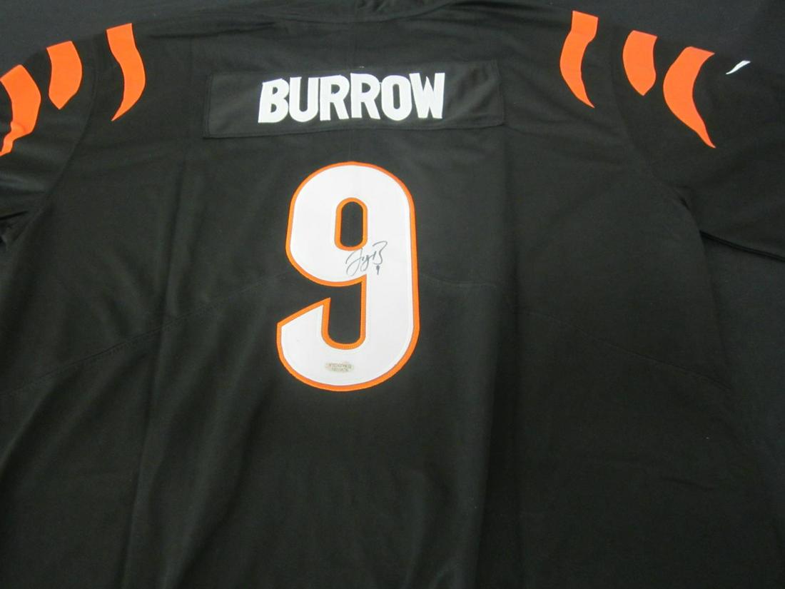 JOE BURROW AUTOGRAPHED FOOTBALL JERSEY W/COA (1 of 3)