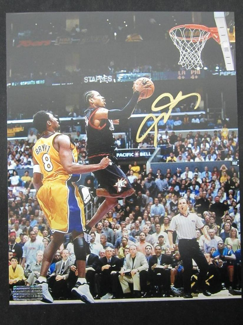 ALLEN IVERSON AUTOGRAPHED 8X10 PHOTO W/COA (1 of 2)