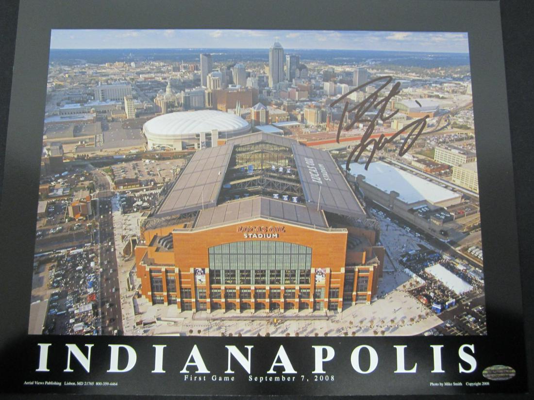 PEYTON MANNING AUTOGRAPHED STADIUM POSTER W/COA (1 of 2)