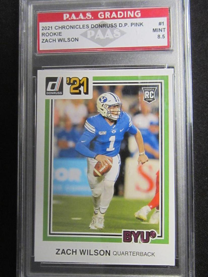 2021 DONRUSS DP PINK RC ZACH WILSON MINT 8.5 (1 of 1)